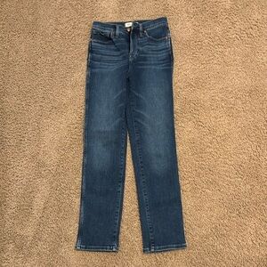Madewell stovepipe new without tags size 25